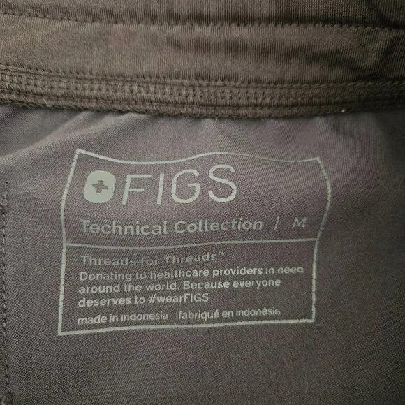 Figs High Waisted Zamora Jogger Scrub Pants - Grey - sz M - EUC - Picture 3 of 9